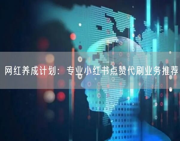 网红养成计划:专业小红书点赞代刷业务推荐