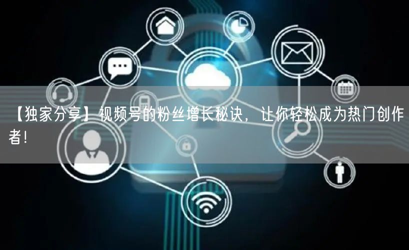 【独家分享】视频号的粉丝增长秘诀，让你轻松成为热门创作者！